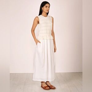 Banjanan Heather Crochet Dress in Cream size L